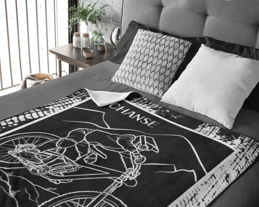 Personalized Mountain Bike Blanket