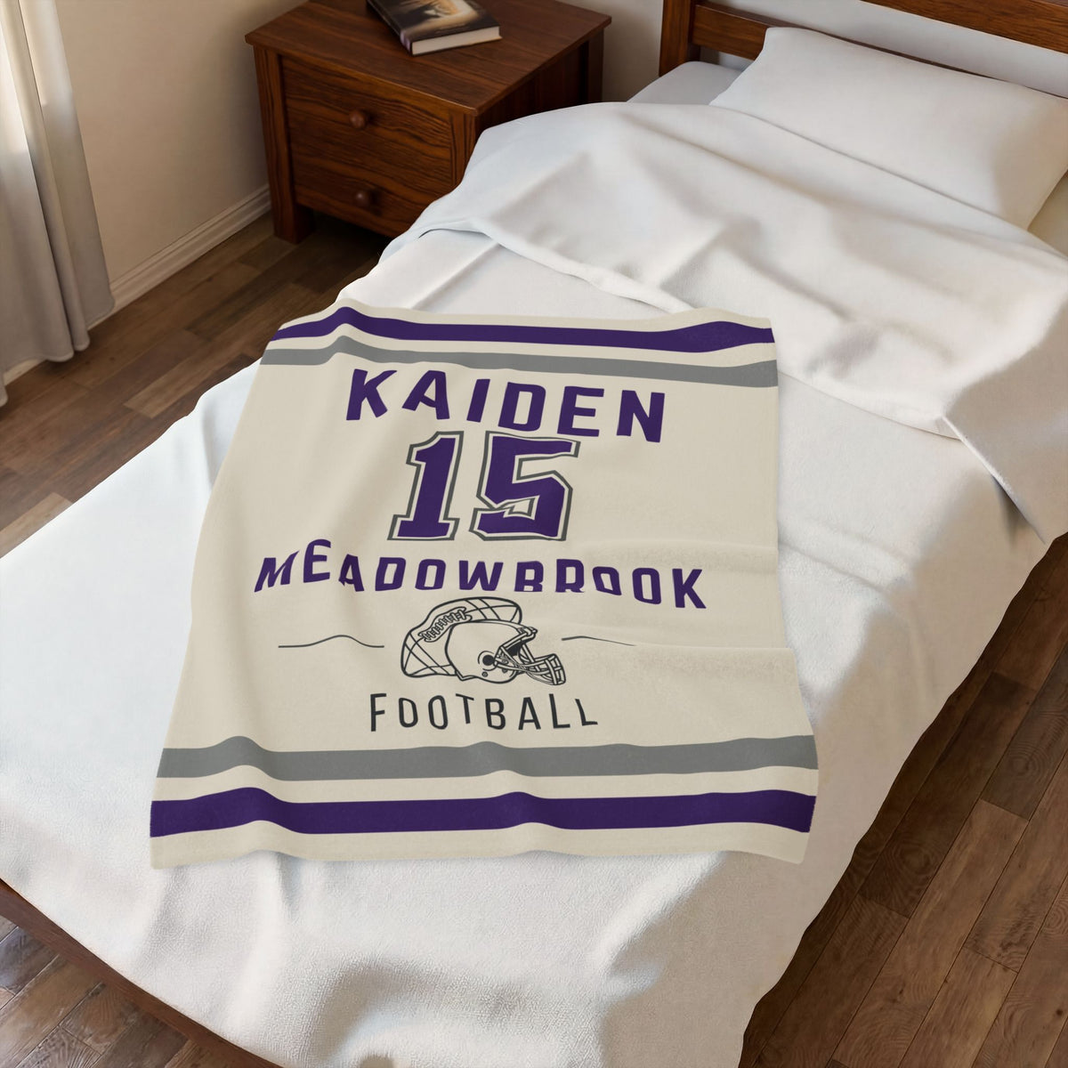 Personalized Football Blanket