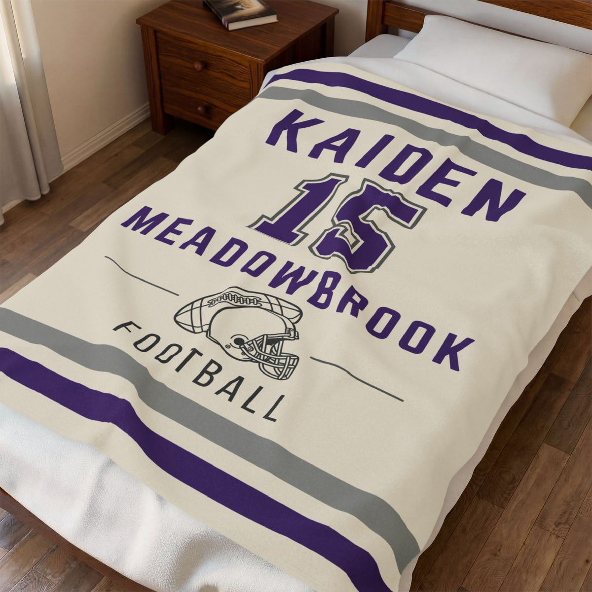 Personalized Football Blanket