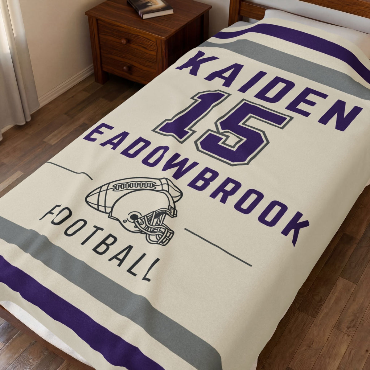 Personalized Football Blanket