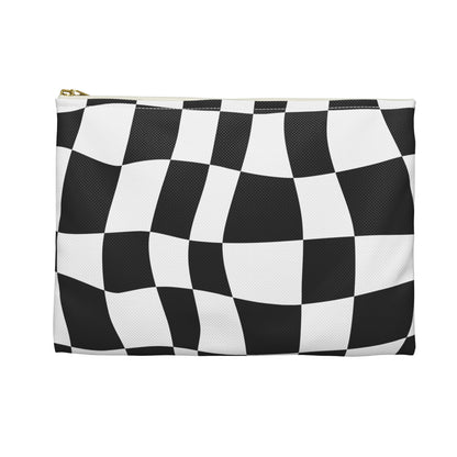 Checkered Flag Custom Zipper Pencil Pouch