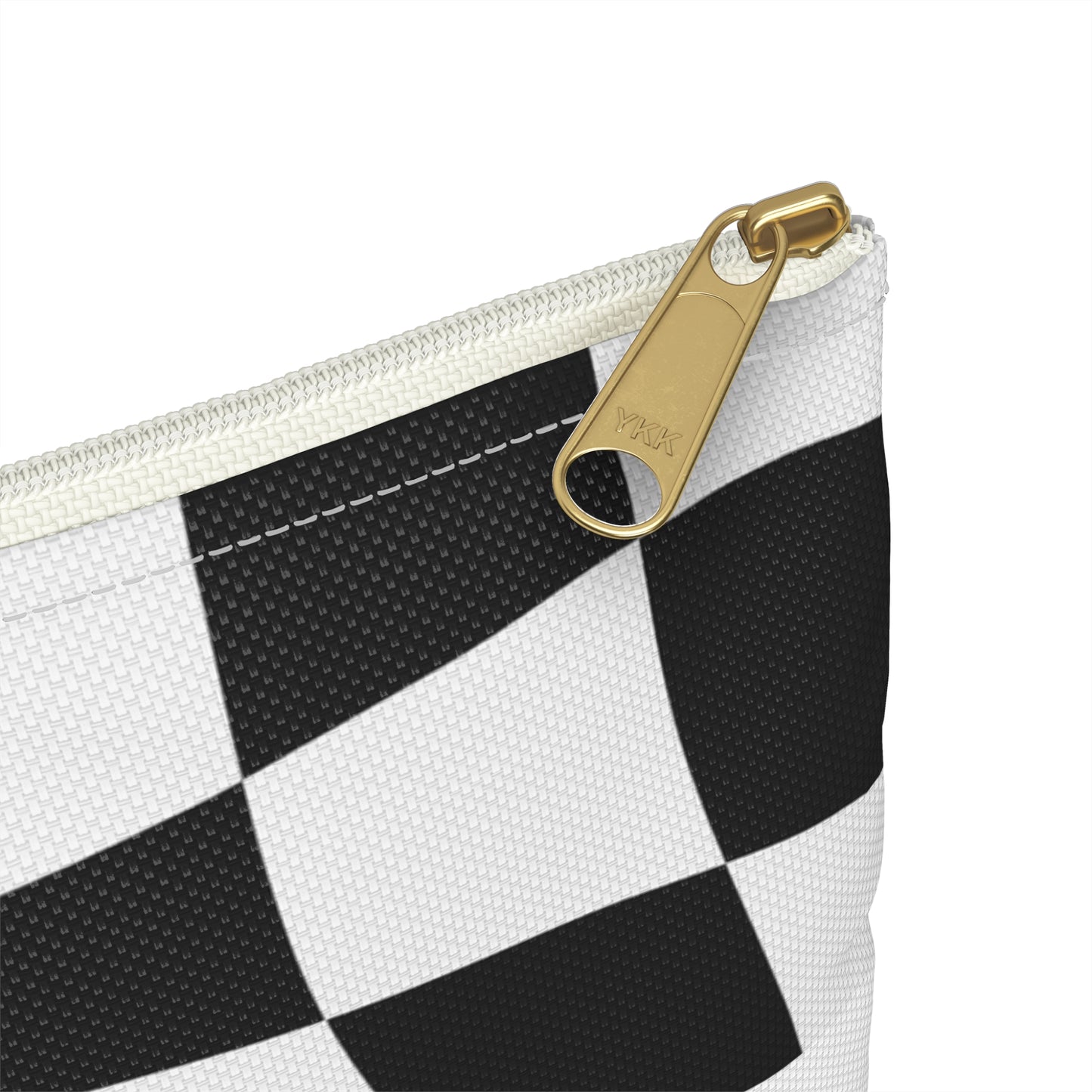 Checkered Flag Custom Zipper Pencil Pouch