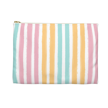 Personalized Pastel Striped Pencil Case Custom Back to School Gift