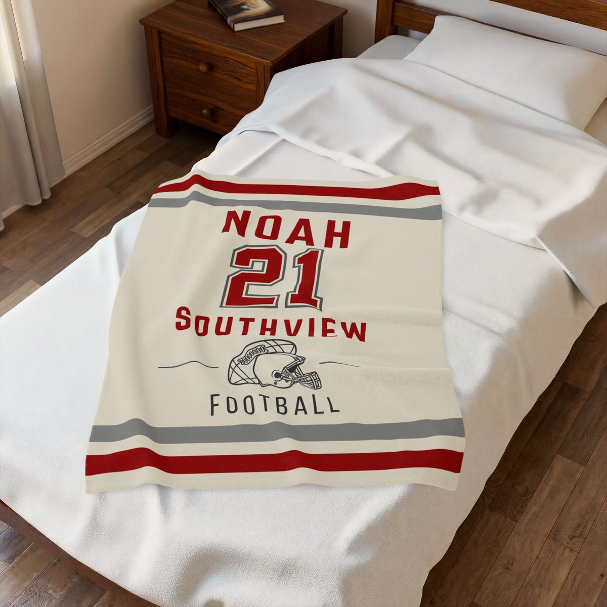 Personalized Football Blanket
