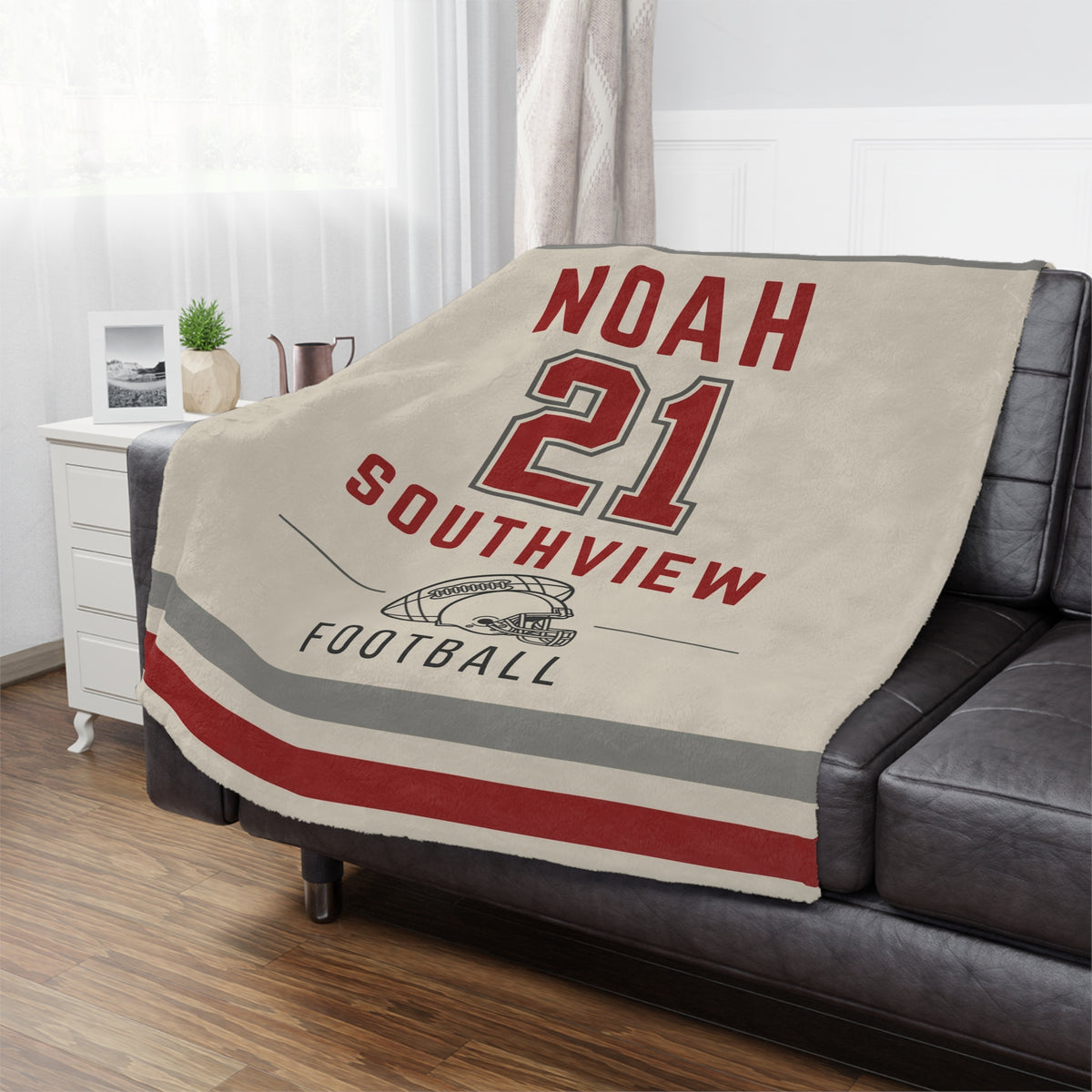 Personalized Football Blanket