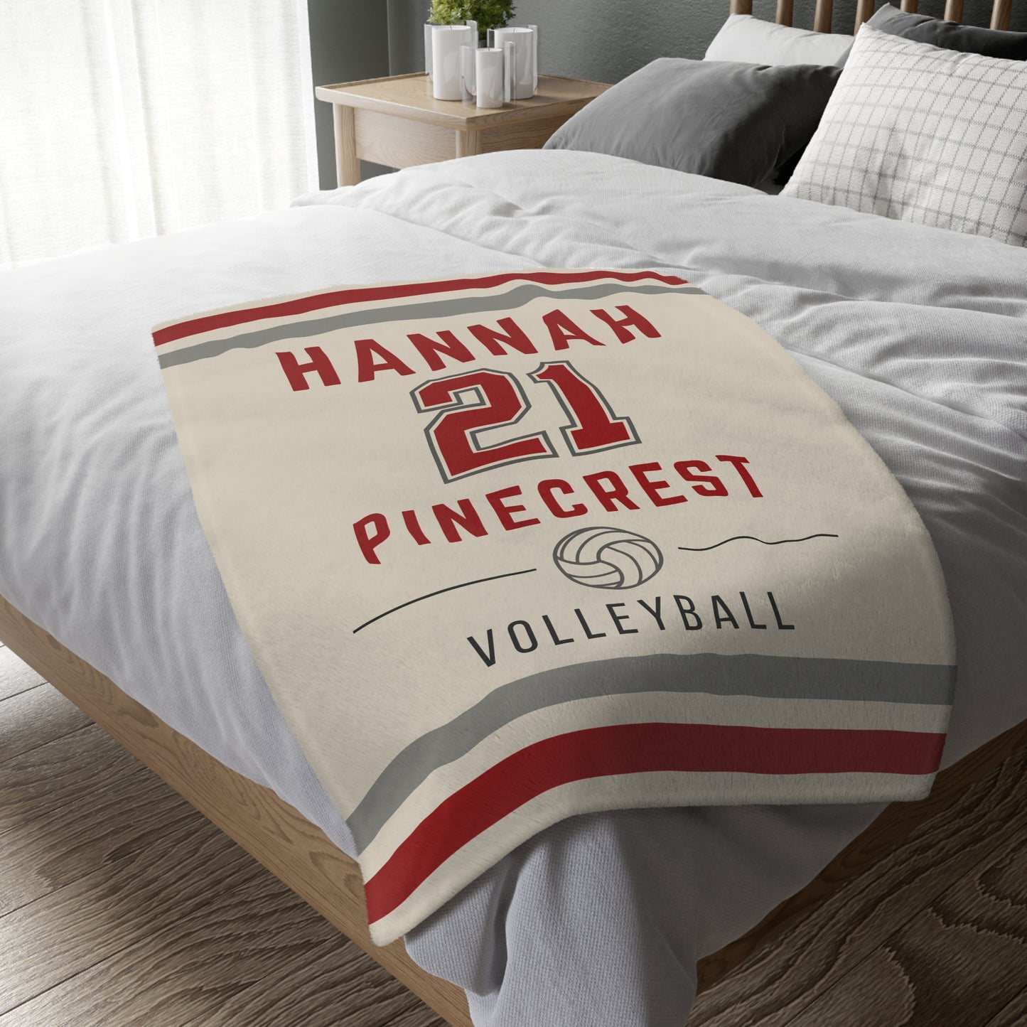 Personalized Volleyball Blanket