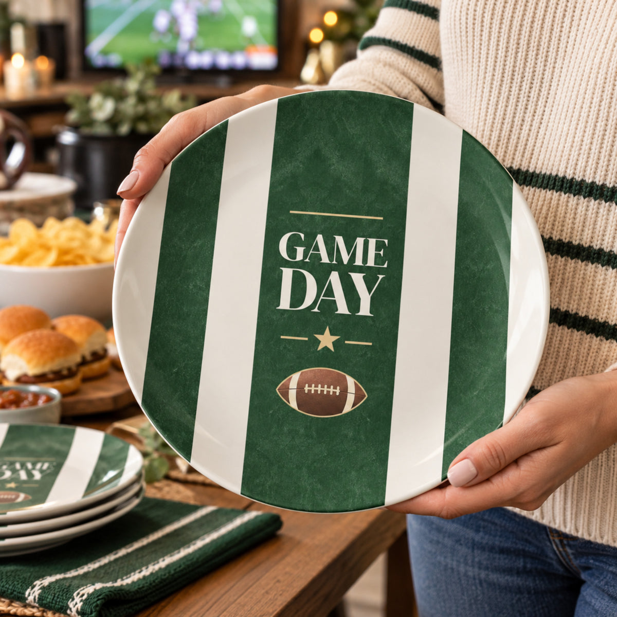 Game Day Football Plates