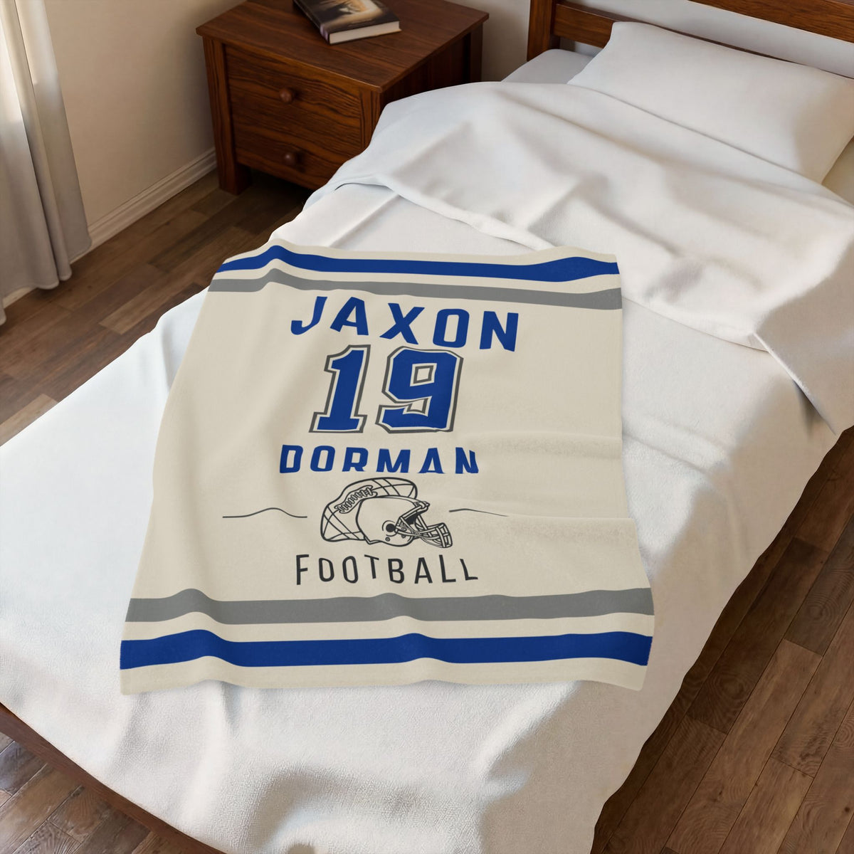 Personalized Football Blanket