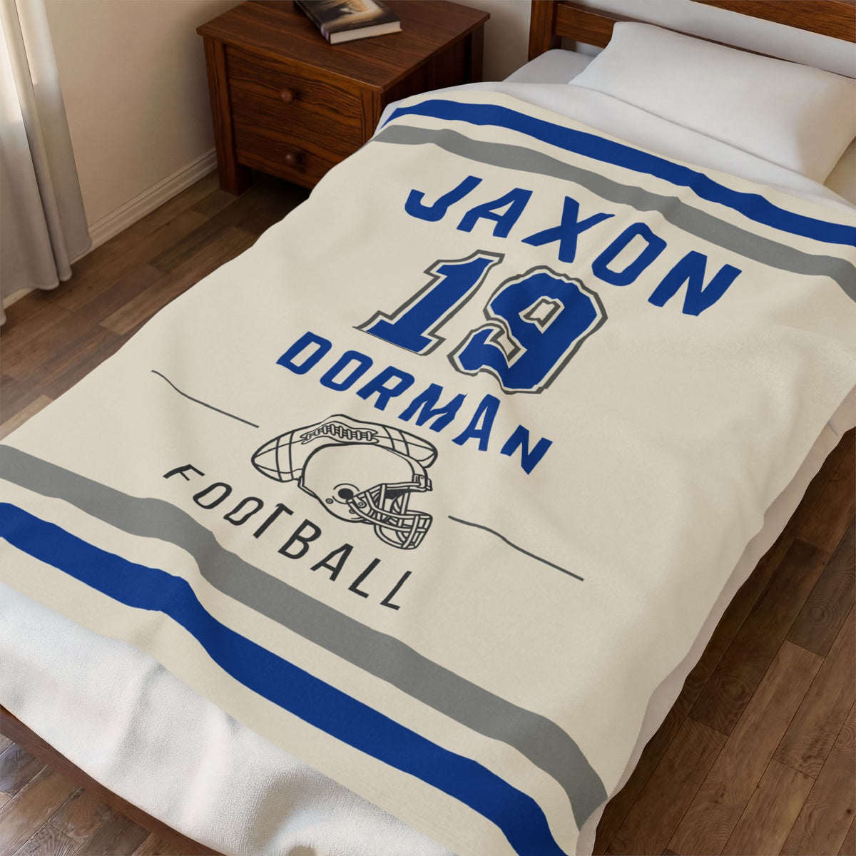 Personalized Football Blanket