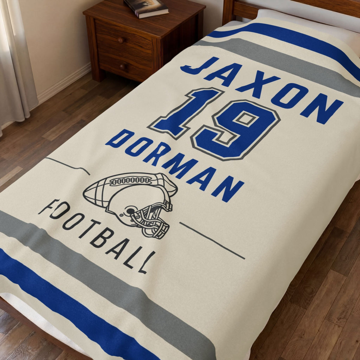 Personalized Football Blanket