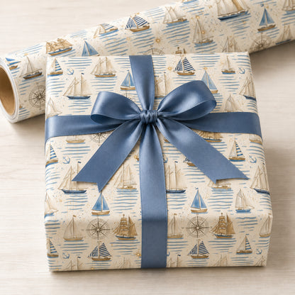 Sailboat Gift Wrapping Paper