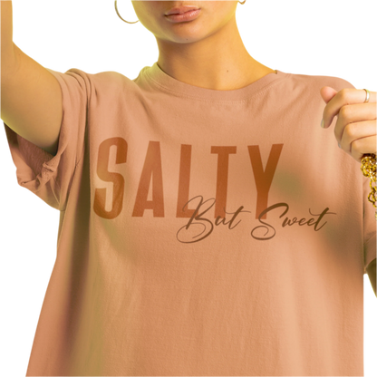 Comfort Colors Summer Shirts For Women Sassy T Shirt Salty but Sweet Sarcastic T-Shirt for Her Funny TShirt Vacation Shirt Beach Bum Shirt