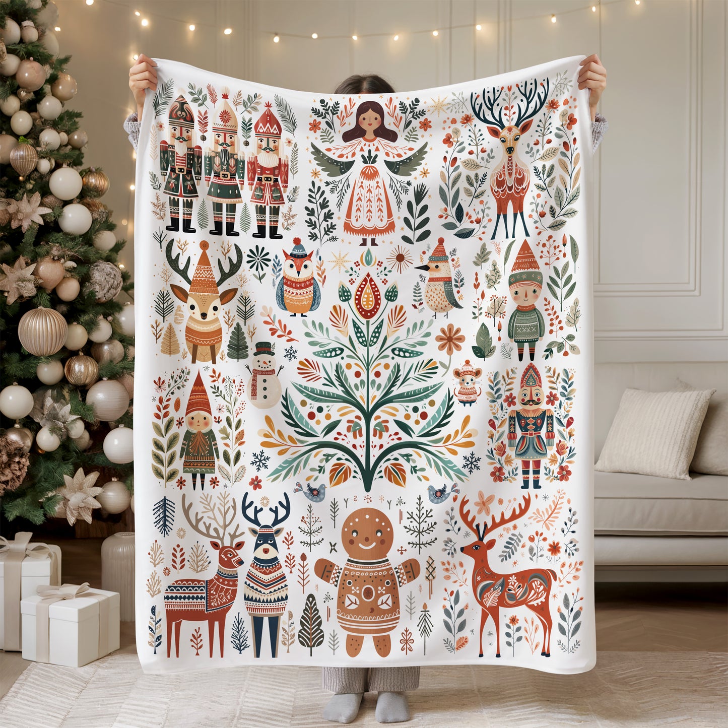 Scandinavian Christmas Blanket