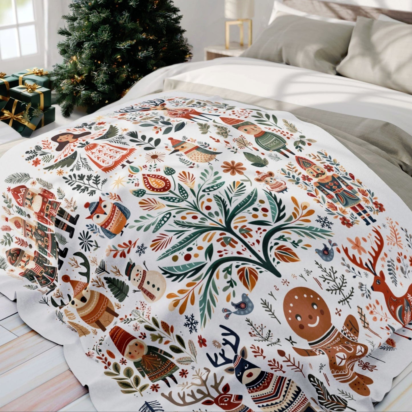 Scandinavian Christmas Blanket