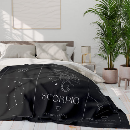 Scorpio Zodiac Blanket