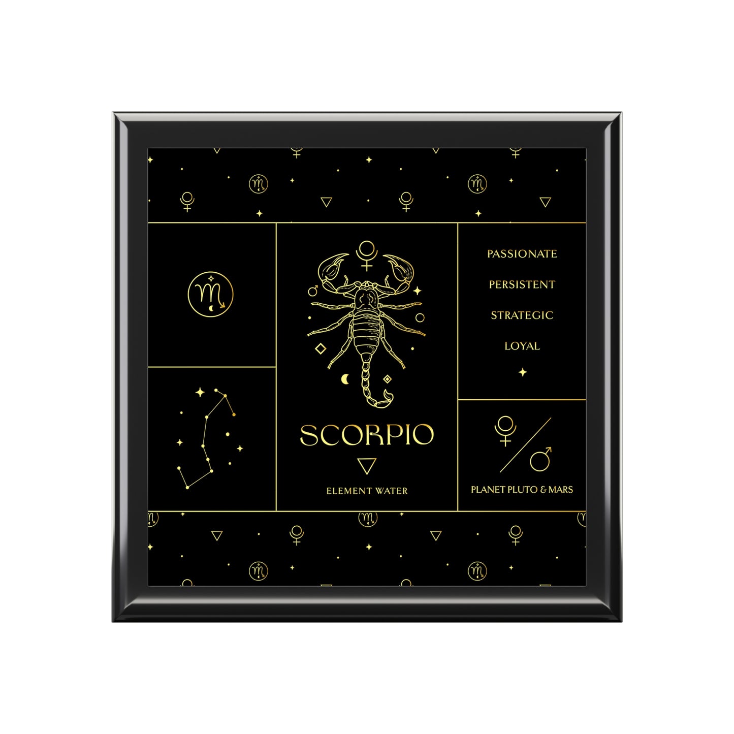 Scorpio Jewelry Organizer Keepsake Box