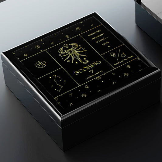 Scorpio Jewelry Organizer Keepsake Box