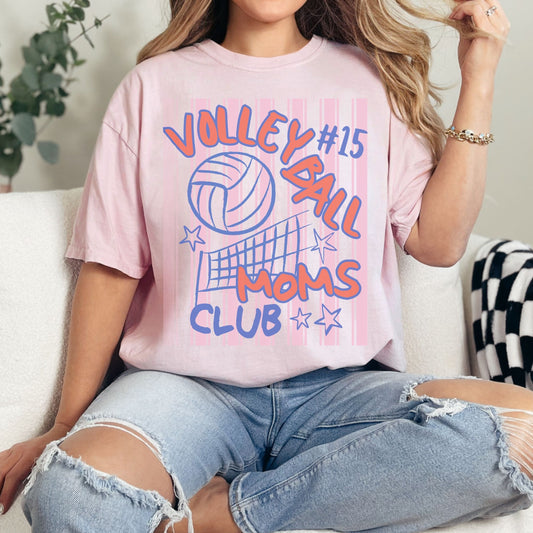 Custom Volleyball Moms Club Shirt