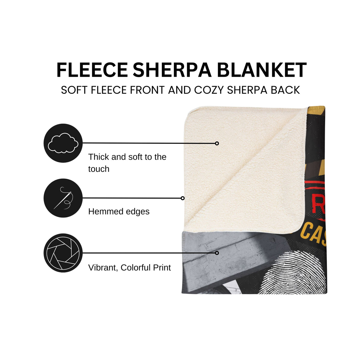 Personalized True Crime Blanket