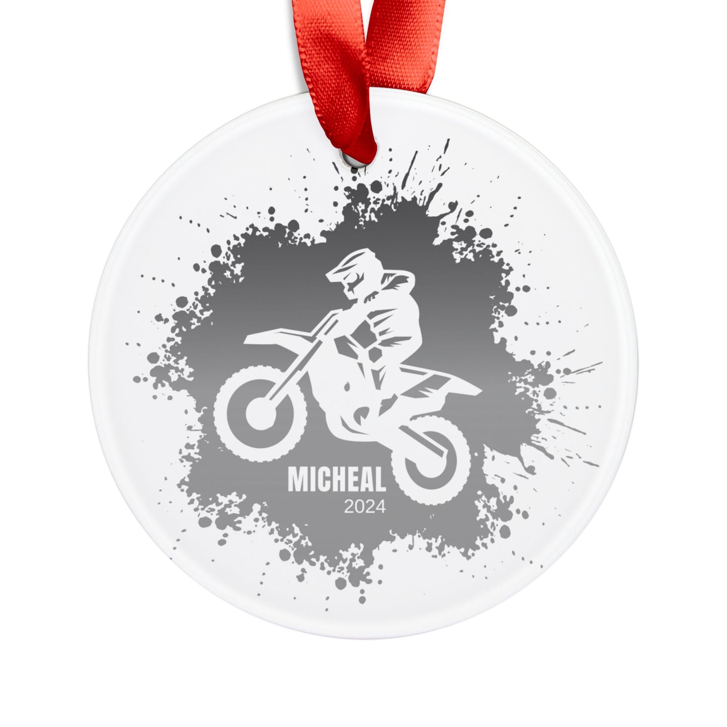 Personalized Dirtbike Christmas Ornament Dirt Bike Rider Gift Ideas