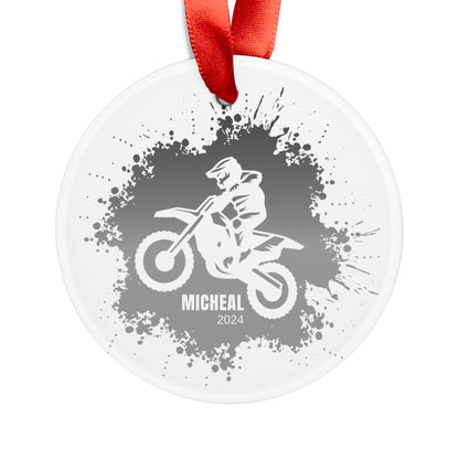 Personalized Dirtbike Christmas Ornament Dirt Bike Rider Gift Ideas