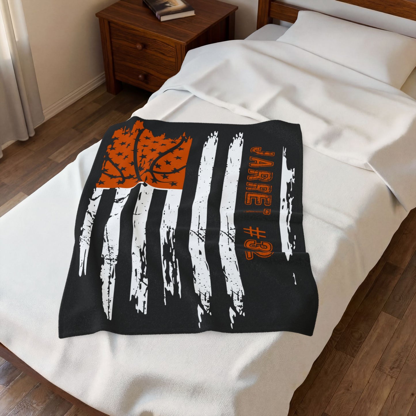 Custom Basketball Flag Blanket