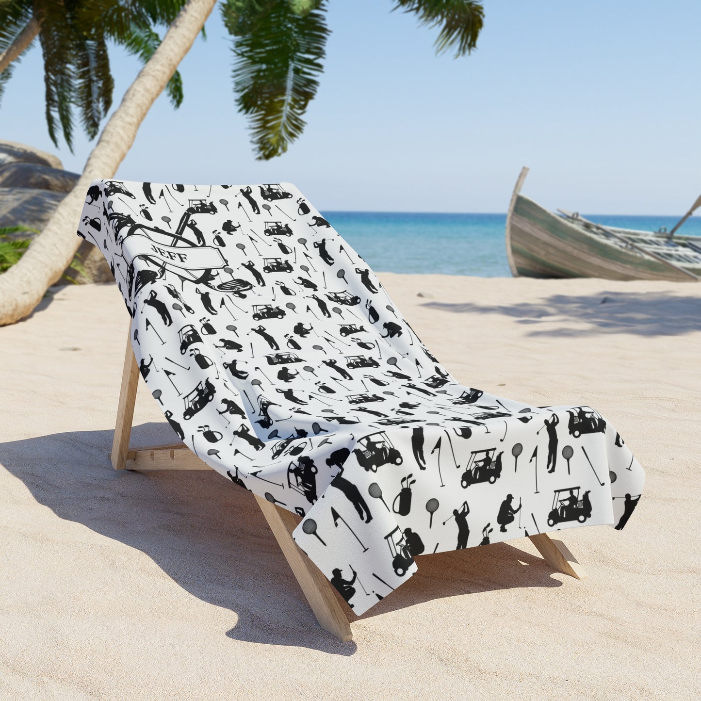 Personalized Golf Beach Towel