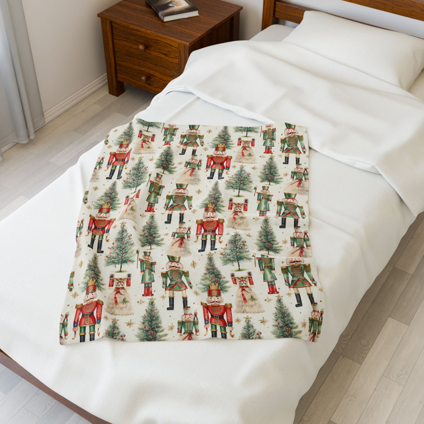 Nutcracker Holiday Throw Blanket