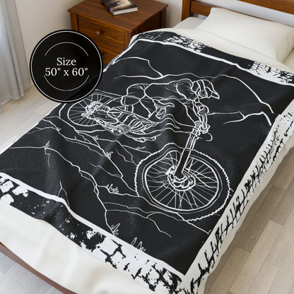 Personalized Mountain Bike Blanket