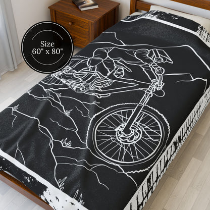 Personalized Mountain Bike Blanket