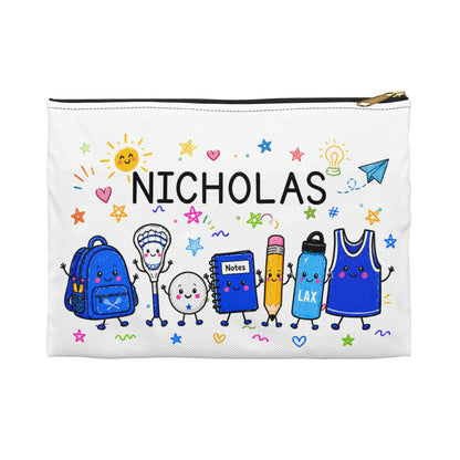 Personalized Lacrosse Pencil Case