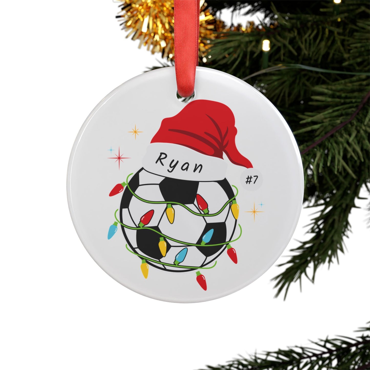 Soccer Ball Christmas Ornament