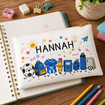 Personalized Soccer Pencil Case