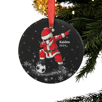 Personalized Soccer Christmas Ornament Customized Soccer Ornament