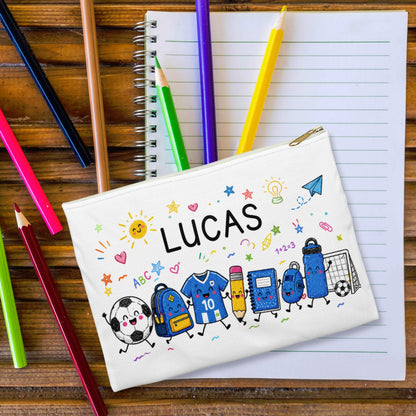 Personalized Soccer Pencil Case