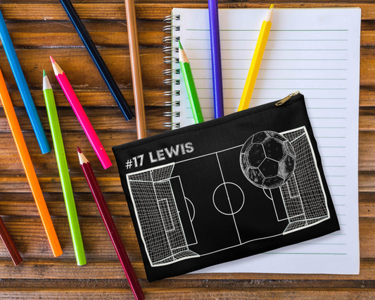 Custom Soccer Pencil Case