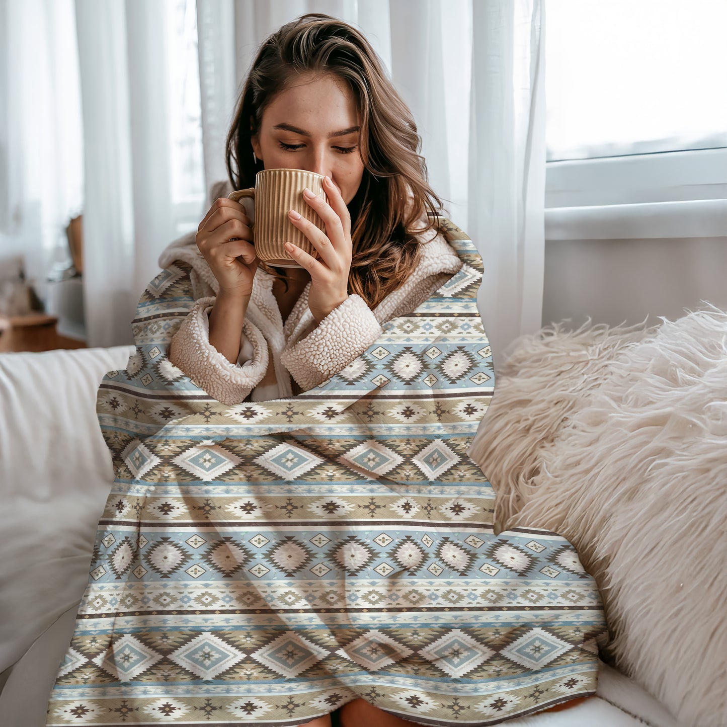 Personalized Aztec Southwestern Blanket