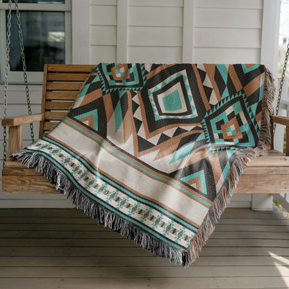 Custom Southwestern Woven Blanket