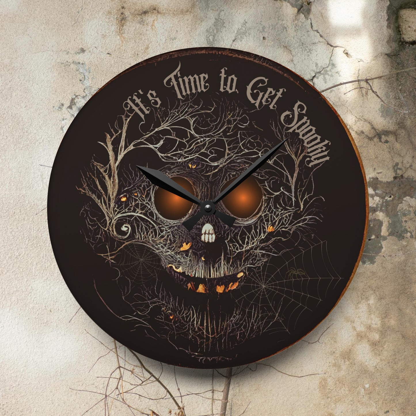 Spooky Halloween Hanging Wall Clock