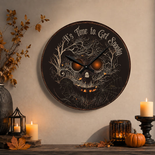 Spooky Halloween Hanging Wall Clock