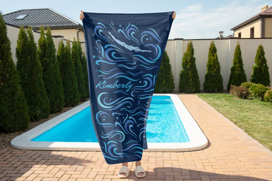 Personalized Towel Gift for Swimmer