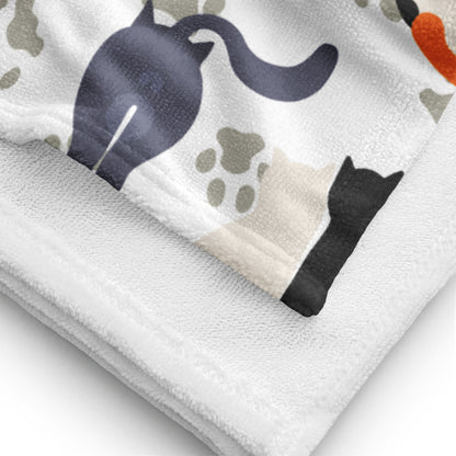 Funny Cat Beach Towel Gifts For Cat Lovers
