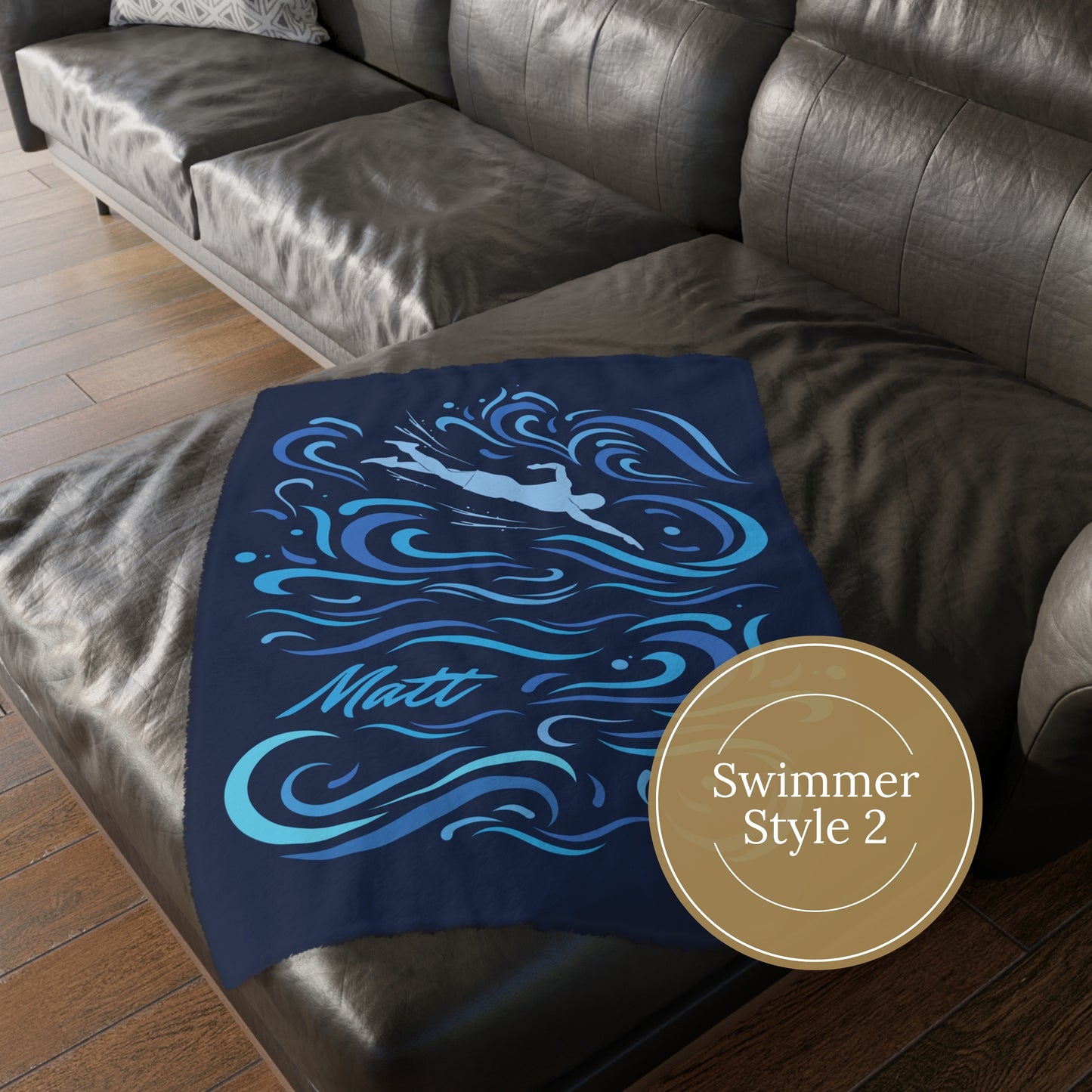 Personalized Swimmer Blanket