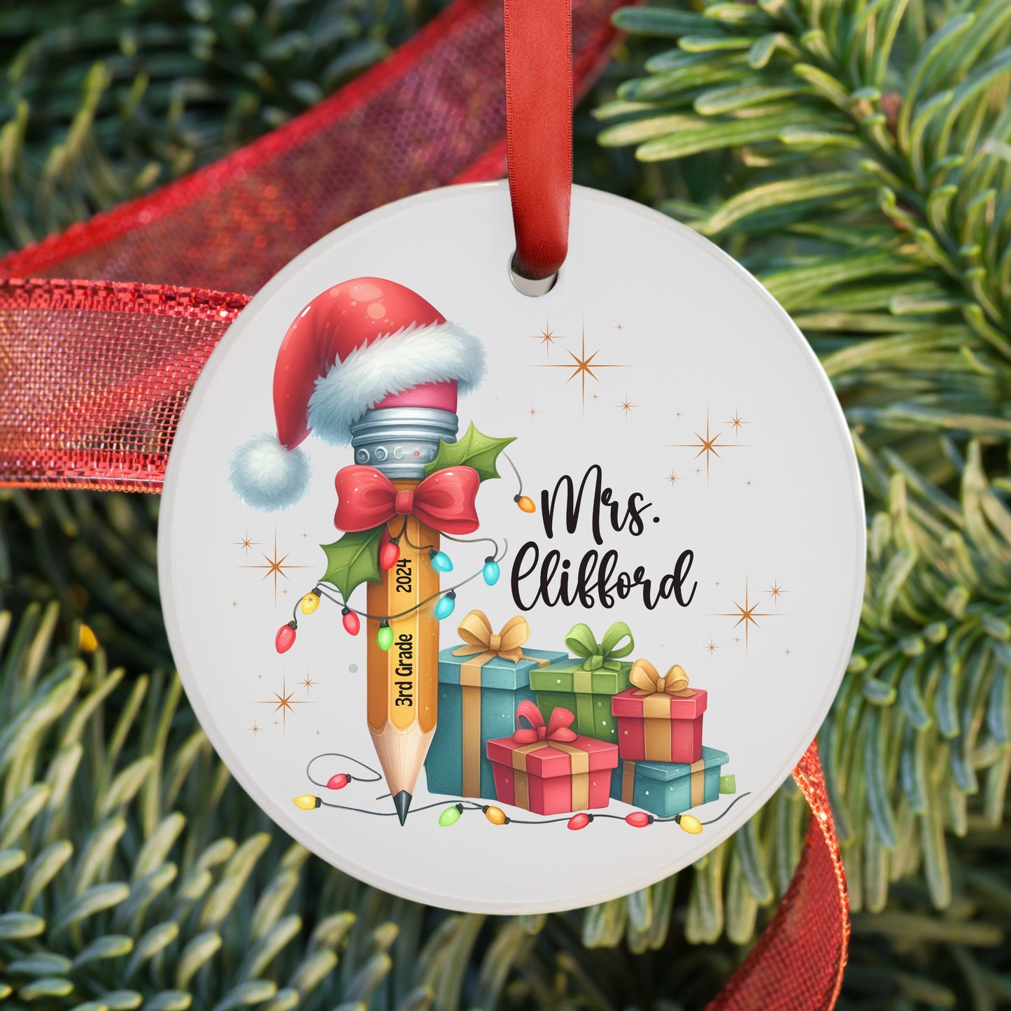 Personalized Teacher Ornament Gift For Teacher