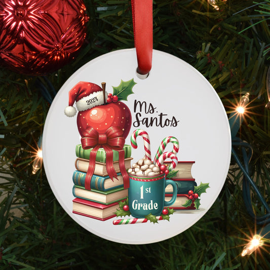 Personalized Teacher Ornament Teacher Holiday Gift