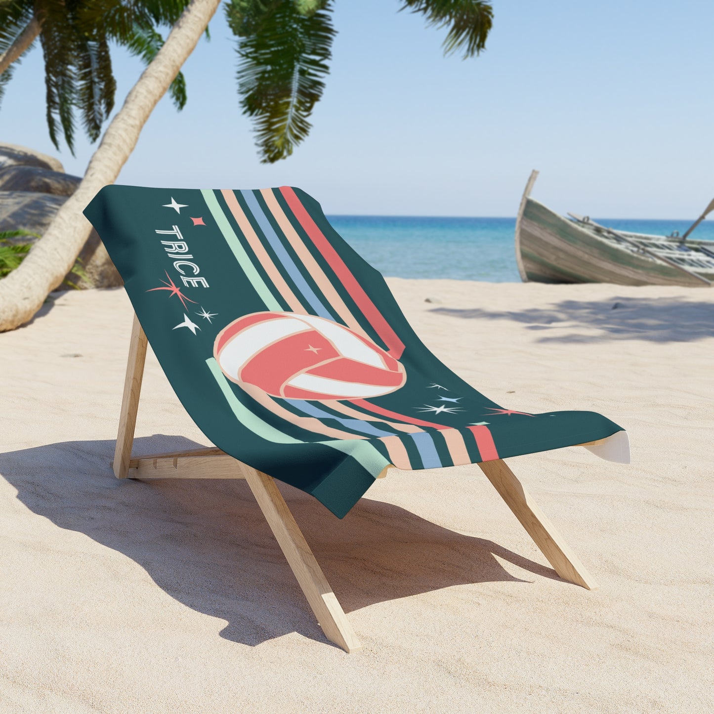 Personalized Volleyball Beach Towel