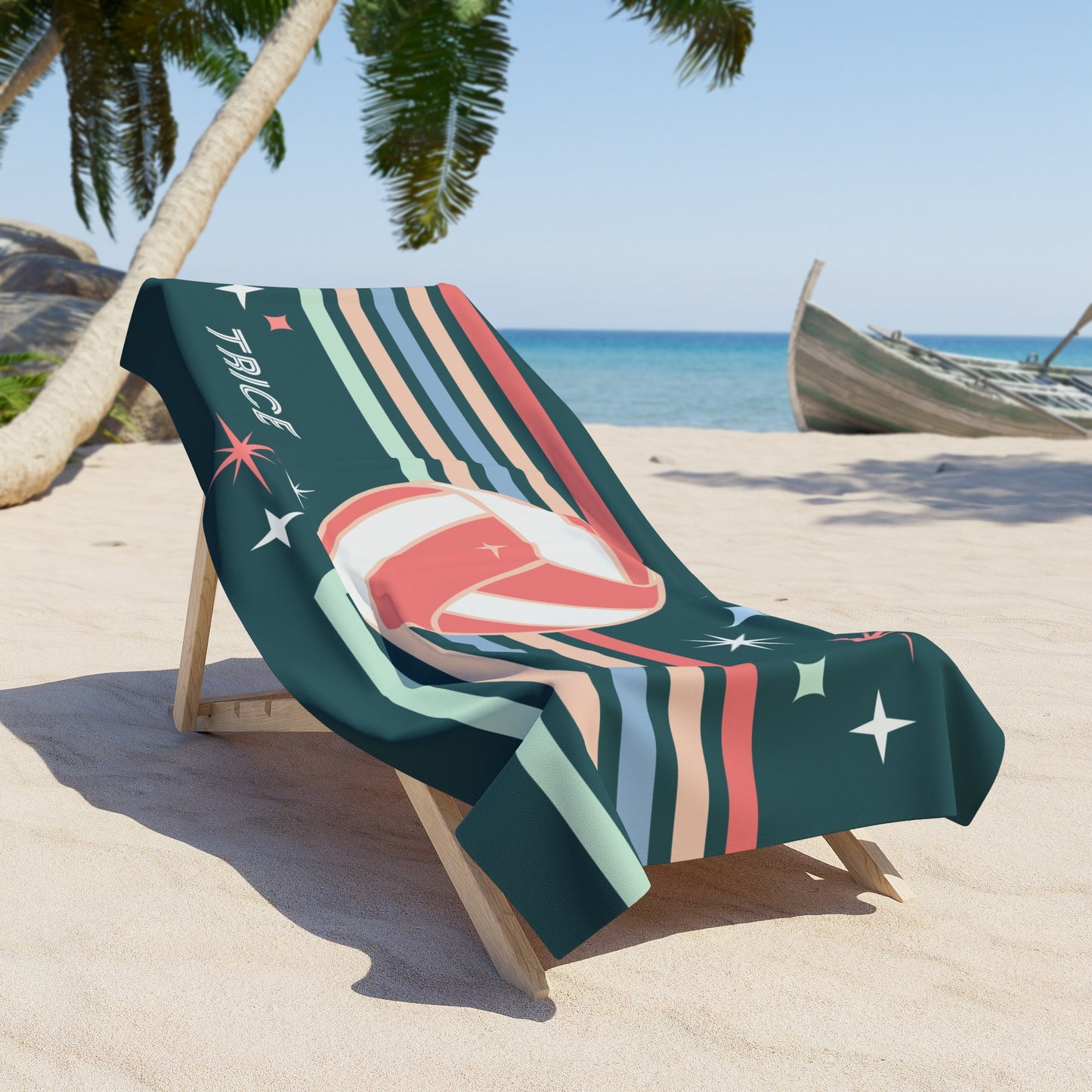 Personalized Volleyball Beach Towel