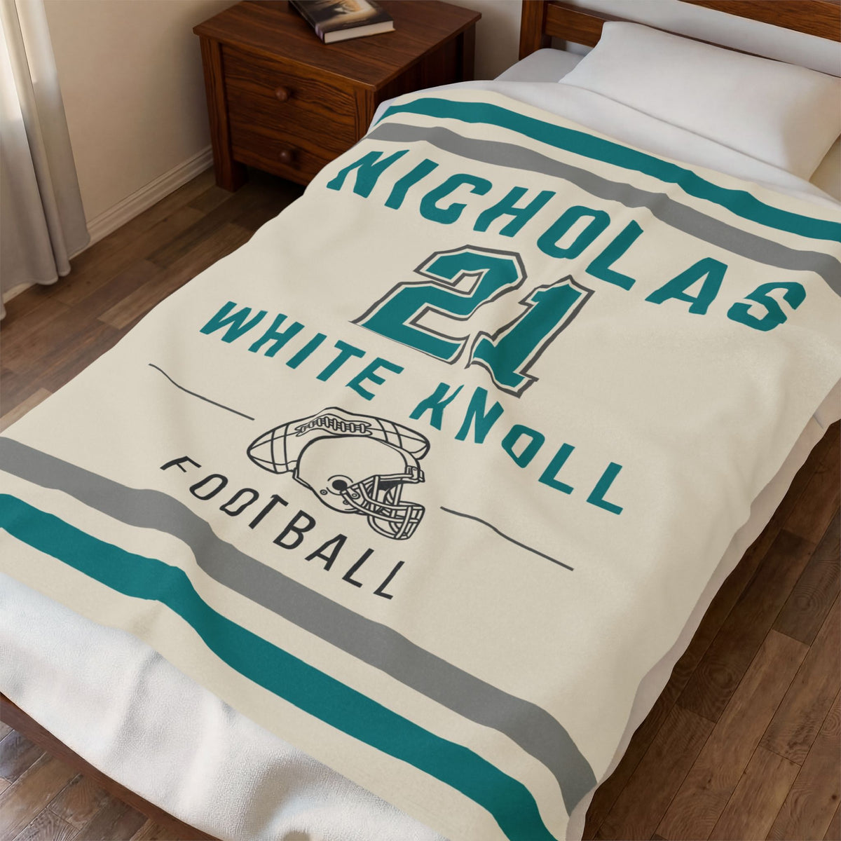 Personalized Football Blanket