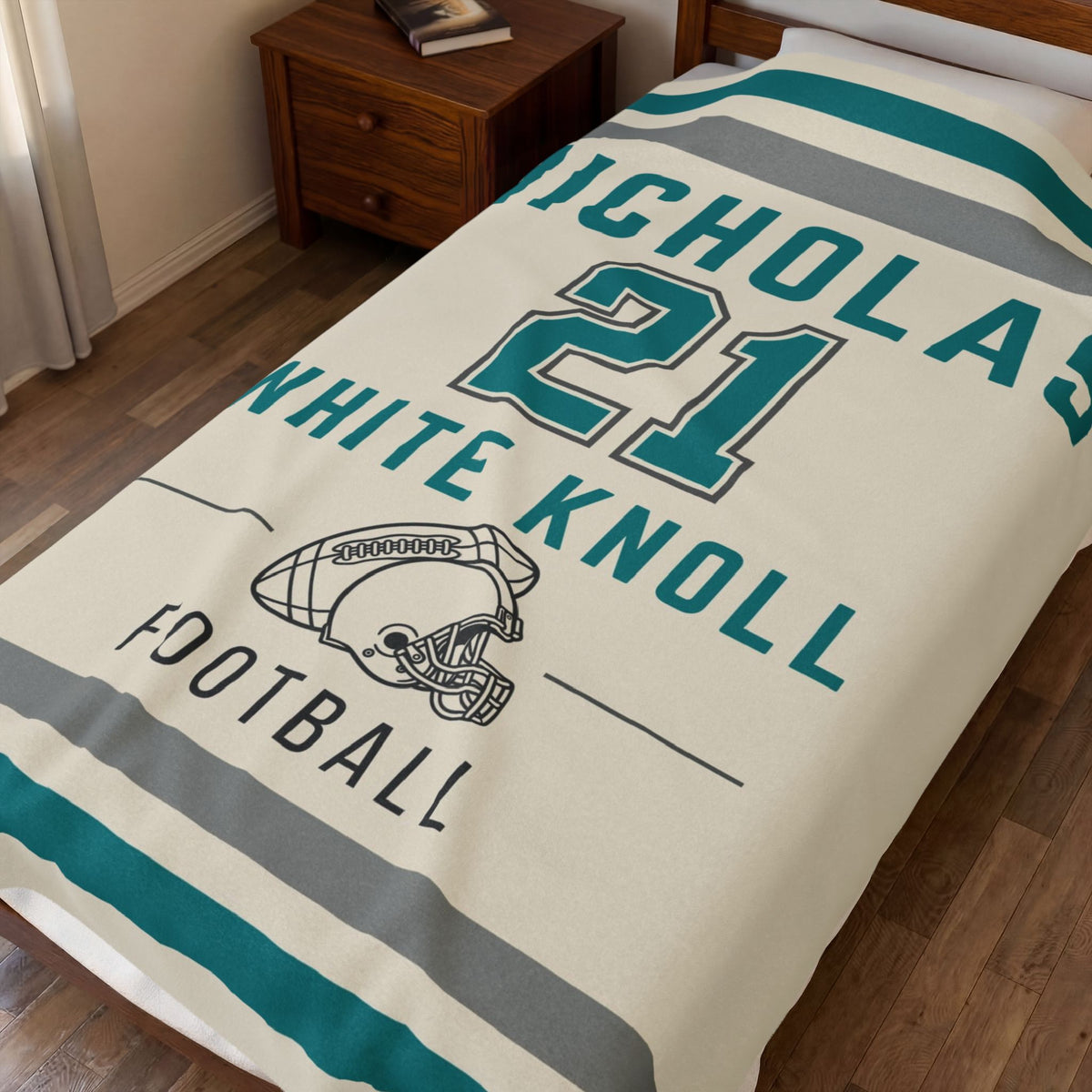 Personalized Football Blanket