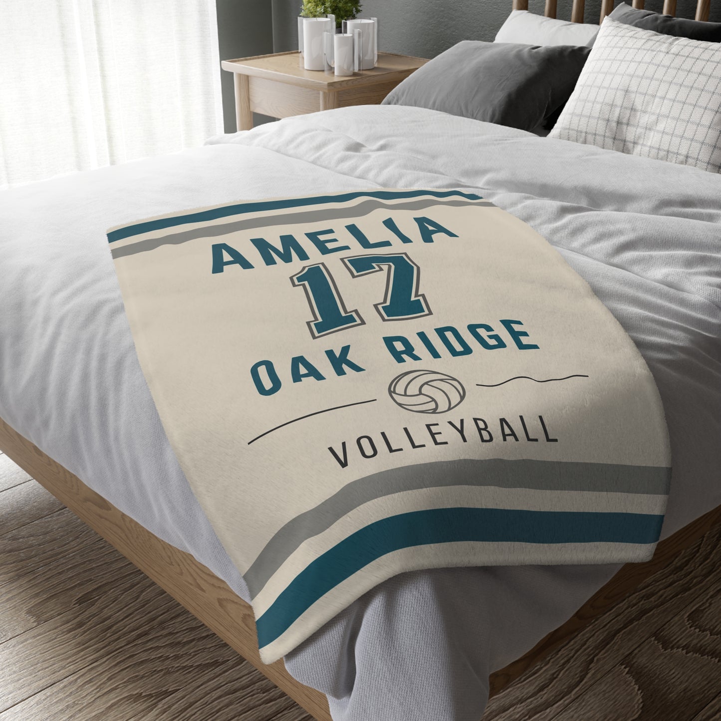 Personalized Volleyball Blanket